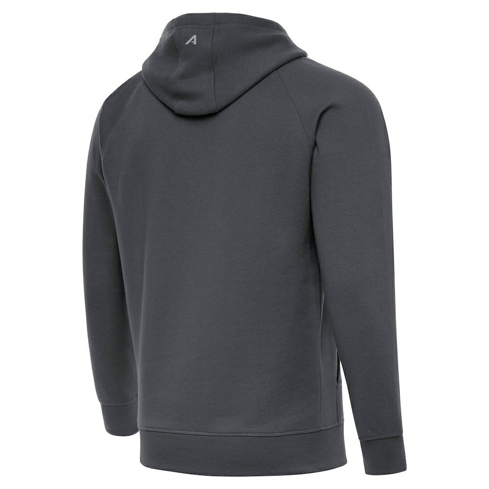 Cleveland Browns Antigua Brushed Carbon Victory Pullover Hoodie - Charcoal Hoodies