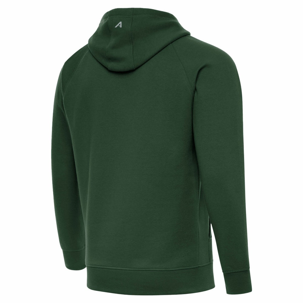 Green Bay Packers Antigua Brushed Carbon Victory Pullover Hoodie - Green Hoodies