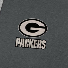 Green Bay Packers Antigua Brushed Carbon Victory Pullover Hoodie - Charcoal Hoodies
