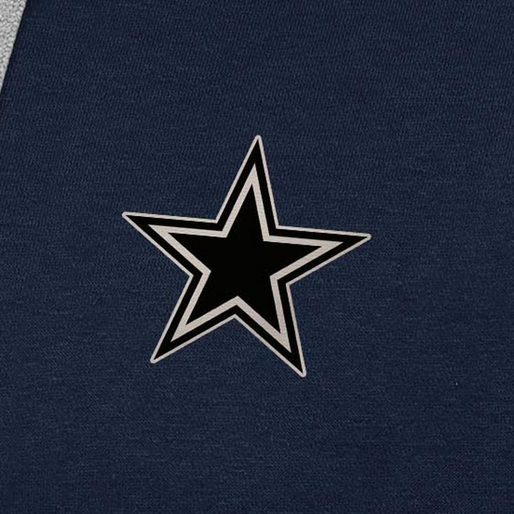 Dallas Cowboys Antigua Brushed Carbon Victory Pullover Hoodie - Navy Hoodies