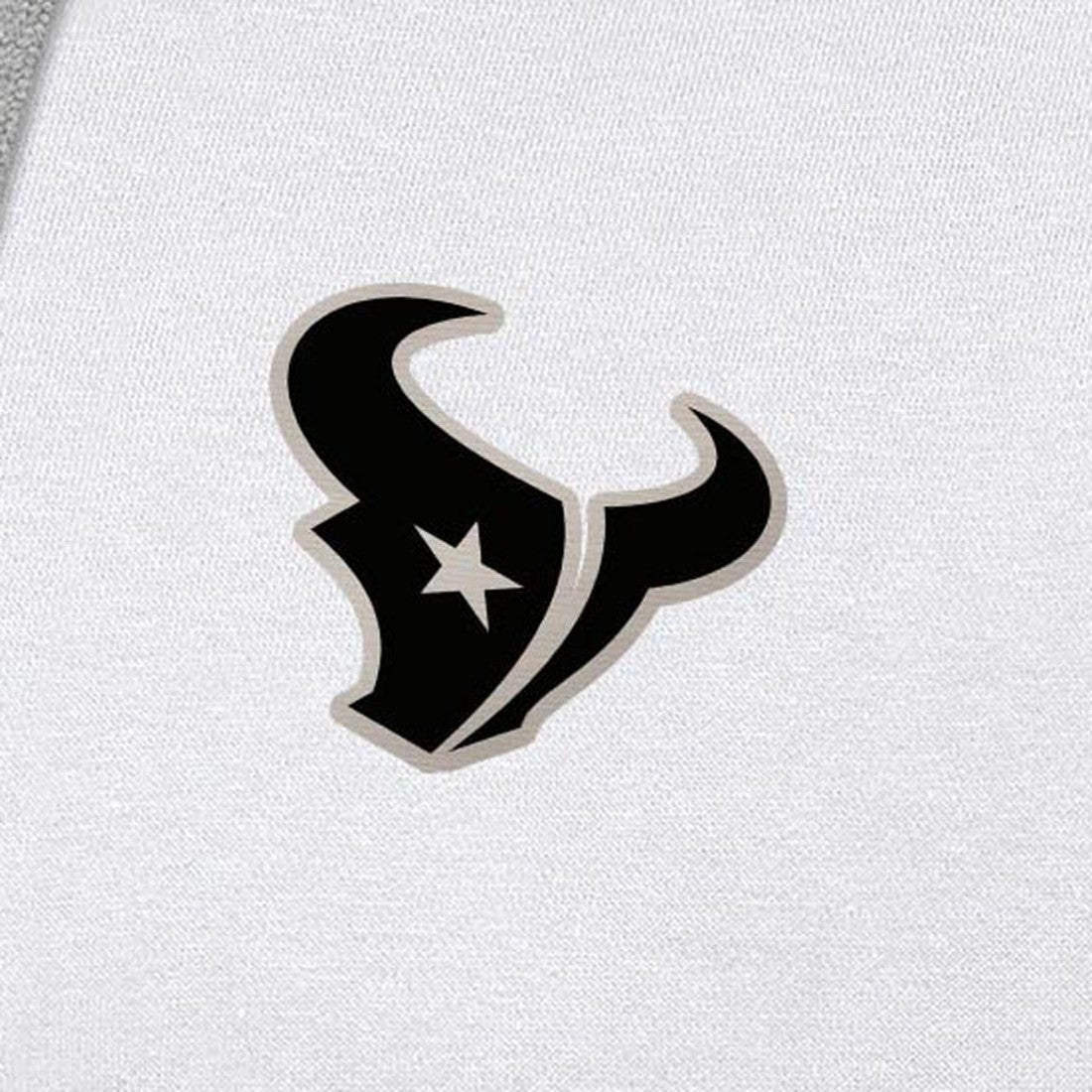 Houston Texans Antigua Brushed Carbon Victory Pullover Hoodie - White Hoodies