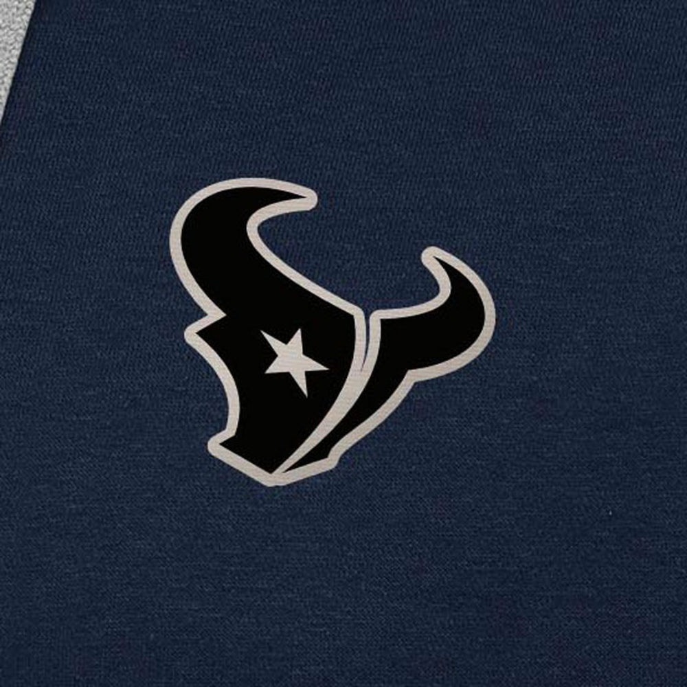 Houston Texans Antigua Brushed Carbon Victory Pullover Hoodie - Navy Hoodies
