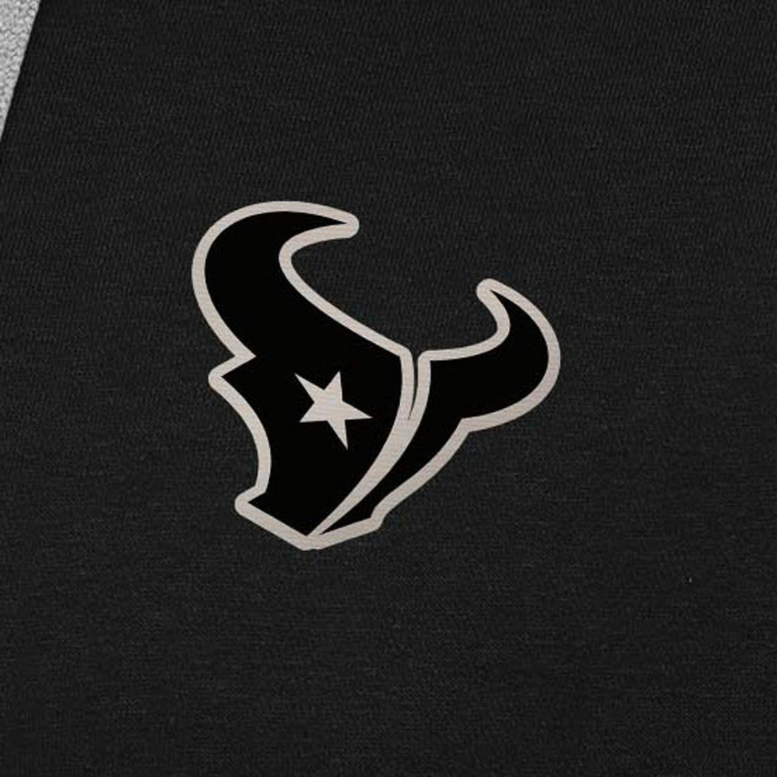 Houston Texans Antigua Brushed Carbon Victory Pullover Hoodie - Black Hoodies