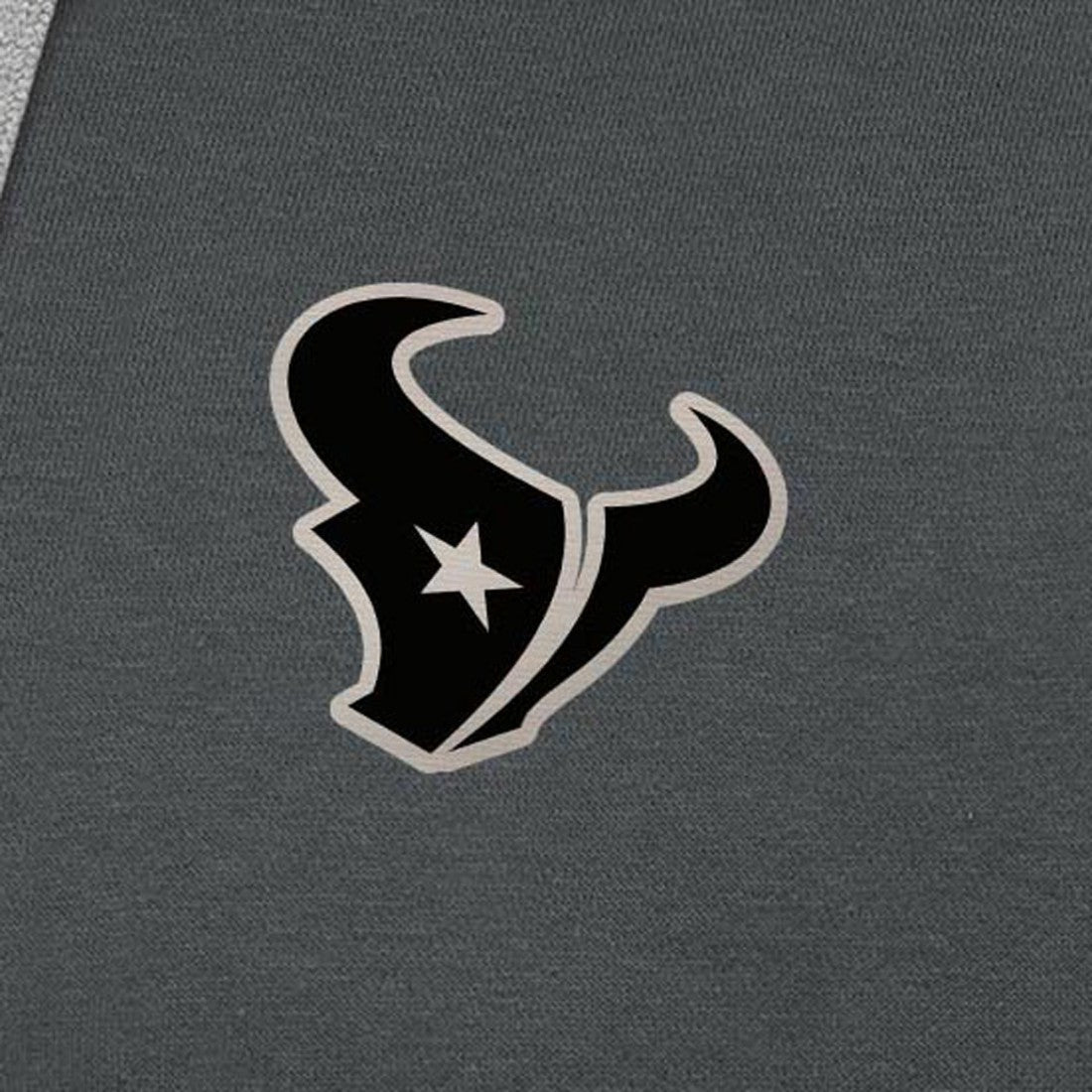 Houston Texans Antigua Brushed Carbon Victory Pullover Hoodie - Charcoal Hoodies
