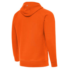Denver Broncos Antigua Brushed Carbon Victory Pullover Hoodie - Orange Hoodies