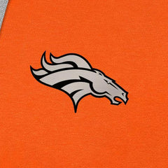 Denver Broncos Antigua Brushed Carbon Victory Pullover Hoodie - Orange Hoodies