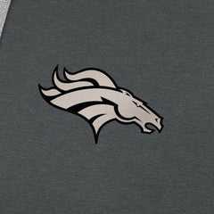 Denver Broncos Antigua Brushed Carbon Victory Pullover Hoodie - Charcoal Hoodies