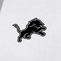 Detroit Lions Antigua Brushed Carbon Victory Pullover Hoodie - White Hoodies