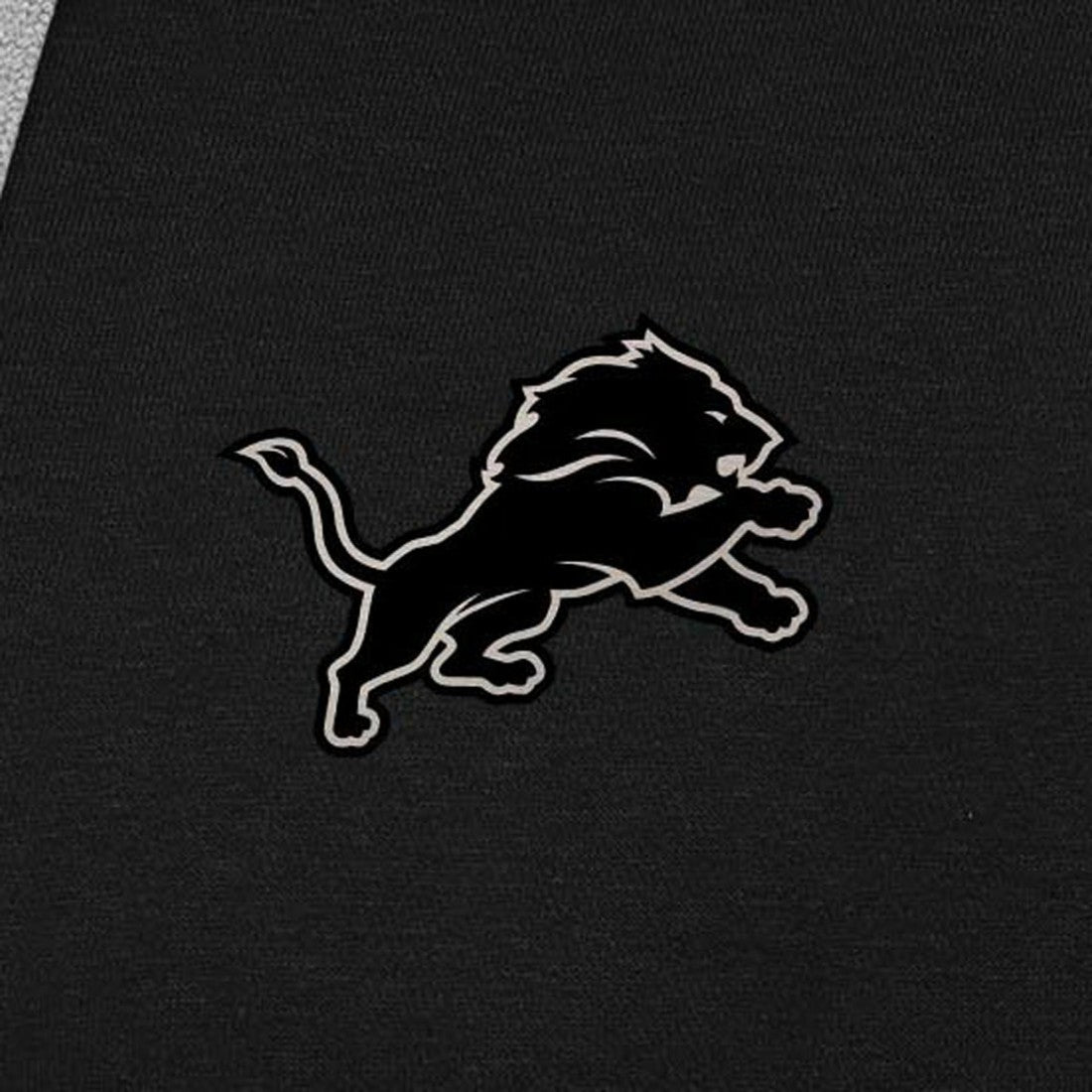 Detroit Lions Antigua Brushed Carbon Victory Pullover Hoodie - Black Hoodies