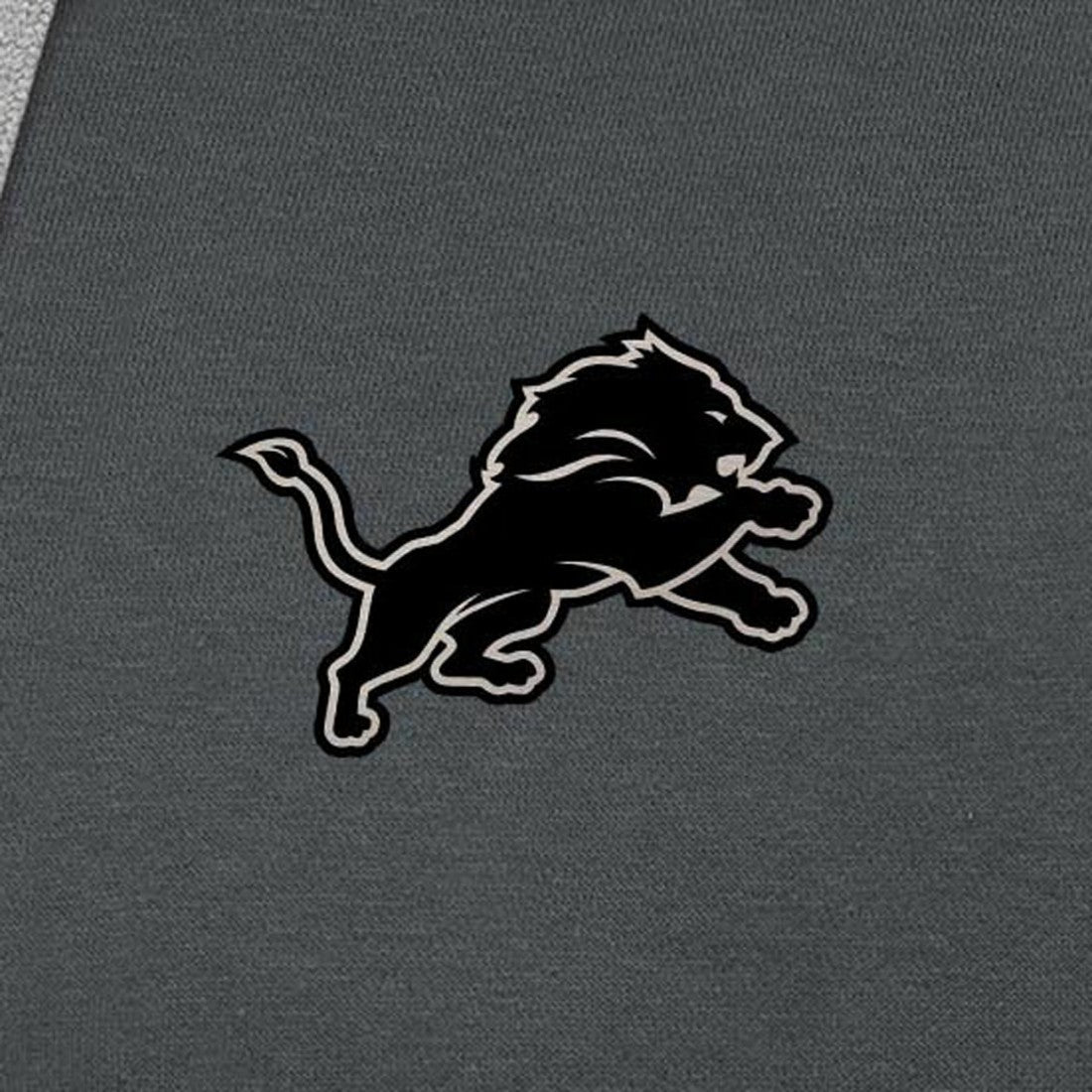 Detroit Lions Antigua Brushed Carbon Victory Pullover Hoodie - Charcoal Hoodies