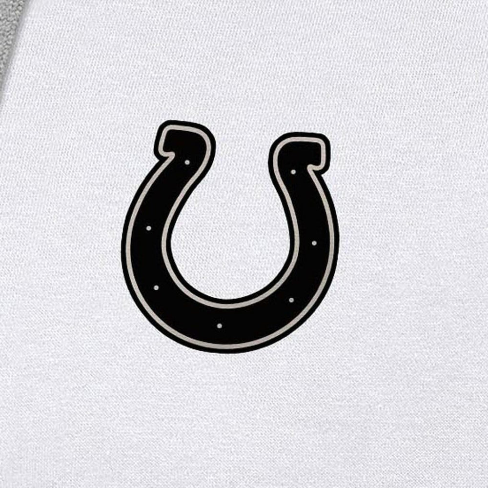 Indianapolis Colts Antigua Brushed Carbon Victory Pullover Hoodie - White Hoodies