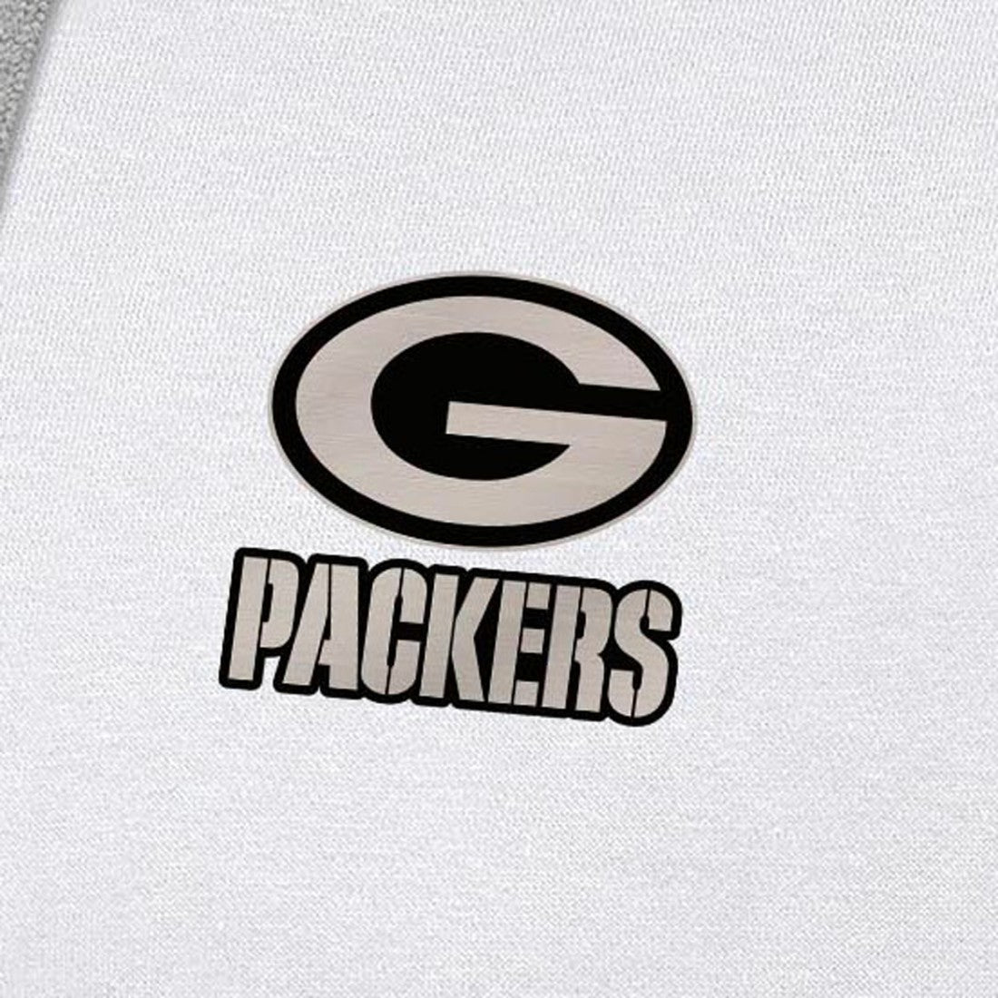 Green Bay Packers Antigua Brushed Carbon Victory Pullover Hoodie - White Hoodies