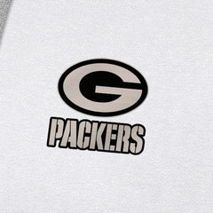 Green Bay Packers Antigua Brushed Carbon Victory Pullover Hoodie - White Hoodies