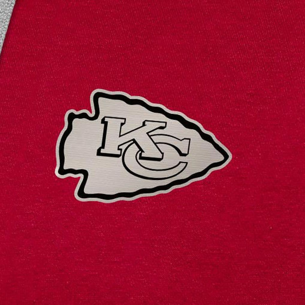 Kansas City Chiefs Antigua Brushed Carbon Victory Pullover Hoodie - Red Hoodies