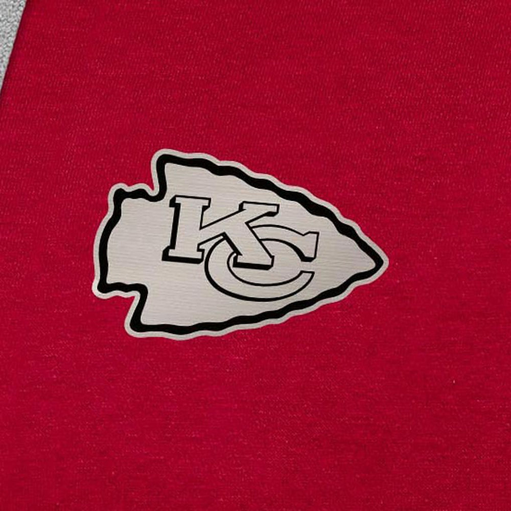 Kansas City Chiefs Antigua Brushed Carbon Victory Pullover Hoodie - Red Hoodies