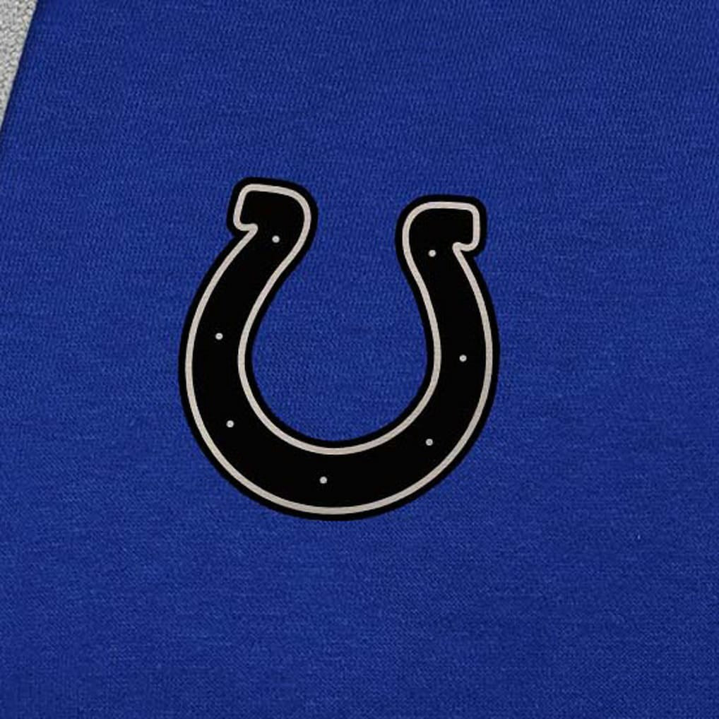 Indianapolis Colts Antigua Brushed Carbon Victory Pullover Hoodie - Royal Hoodies