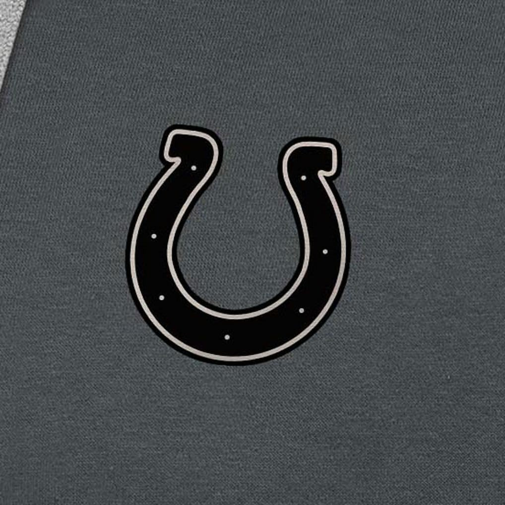 Indianapolis Colts Antigua Brushed Carbon Victory Pullover Hoodie - Charcoal Hoodies