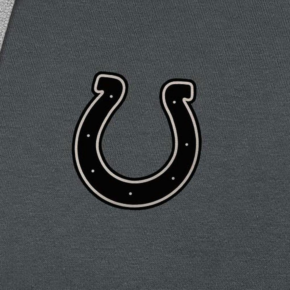 Indianapolis Colts Antigua Brushed Carbon Victory Pullover Hoodie - Charcoal Hoodies