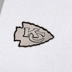 Kansas City Chiefs Antigua Brushed Carbon Victory Pullover Hoodie - White Hoodies