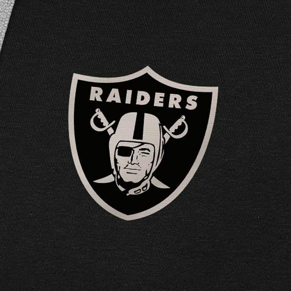Las Vegas Raiders Antigua Brushed Carbon Victory Pullover Hoodie - Black Hoodies