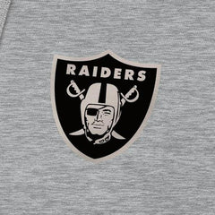 Las Vegas Raiders Antigua Brushed Carbon Victory Pullover Hoodie - Heather Gray Hoodies