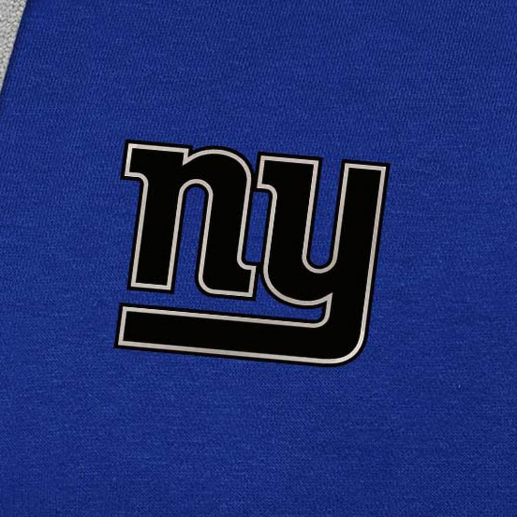 New York Giants Antigua Brushed Carbon Victory Pullover Hoodie - Royal Hoodies