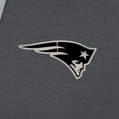 New England Patriots Antigua Brushed Carbon Victory Pullover Hoodie - Charcoal Hoodies