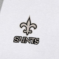 New Orleans Saints Antigua Brushed Carbon Victory Pullover Hoodie - White Hoodies