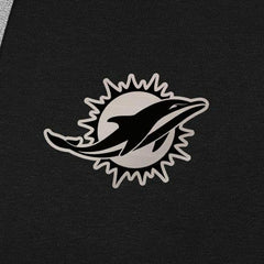 Miami Dolphins Antigua Brushed Carbon Victory Pullover Hoodie - Black Hoodies