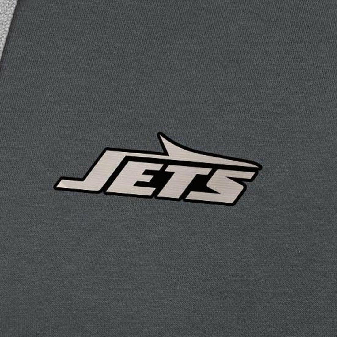 New York Jets Antigua Brushed Carbon Victory Pullover Hoodie - Charcoal Hoodies