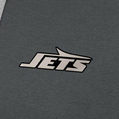New York Jets Antigua Brushed Carbon Victory Pullover Hoodie - Charcoal Hoodies