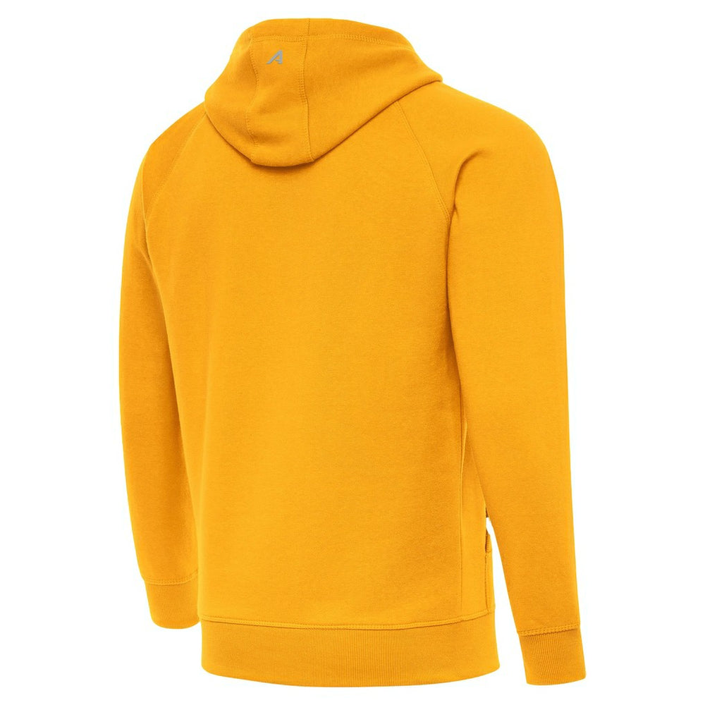 Pittsburgh Steelers Antigua Brushed Carbon Victory Pullover Hoodie - Gold Hoodies