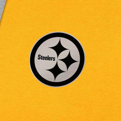 Pittsburgh Steelers Antigua Brushed Carbon Victory Pullover Hoodie - Gold Hoodies