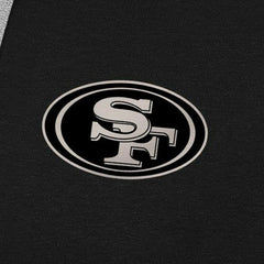 San Francisco 49ers Antigua Brushed Carbon Victory Pullover Hoodie - Black Hoodies