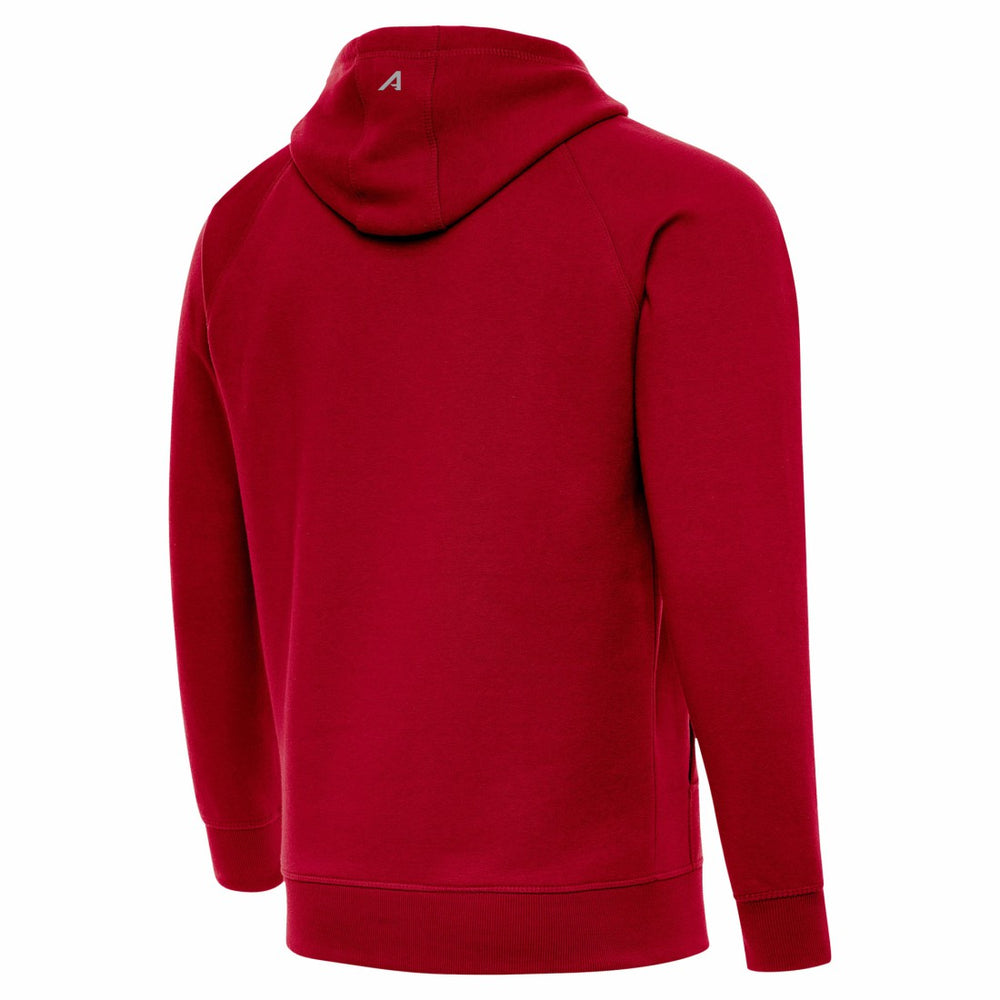 Tampa Bay Buccaneers Antigua Brushed Carbon Victory Pullover Hoodie - Red Hoodies