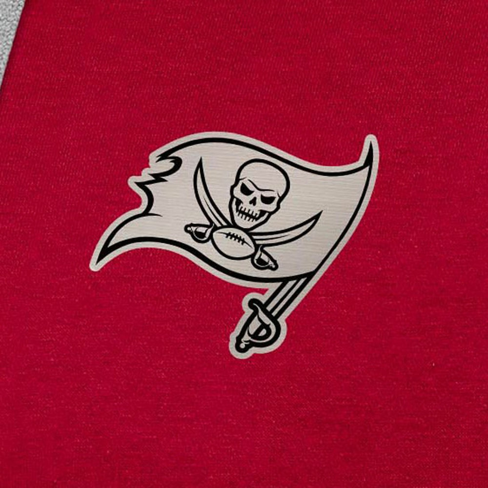 Tampa Bay Buccaneers Antigua Brushed Carbon Victory Pullover Hoodie - Red Hoodies