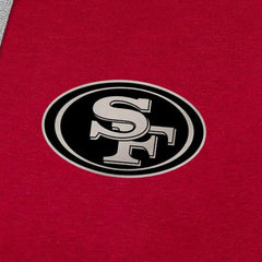 San Francisco 49ers Antigua Brushed Carbon Victory Pullover Hoodie - Scarlet Hoodies