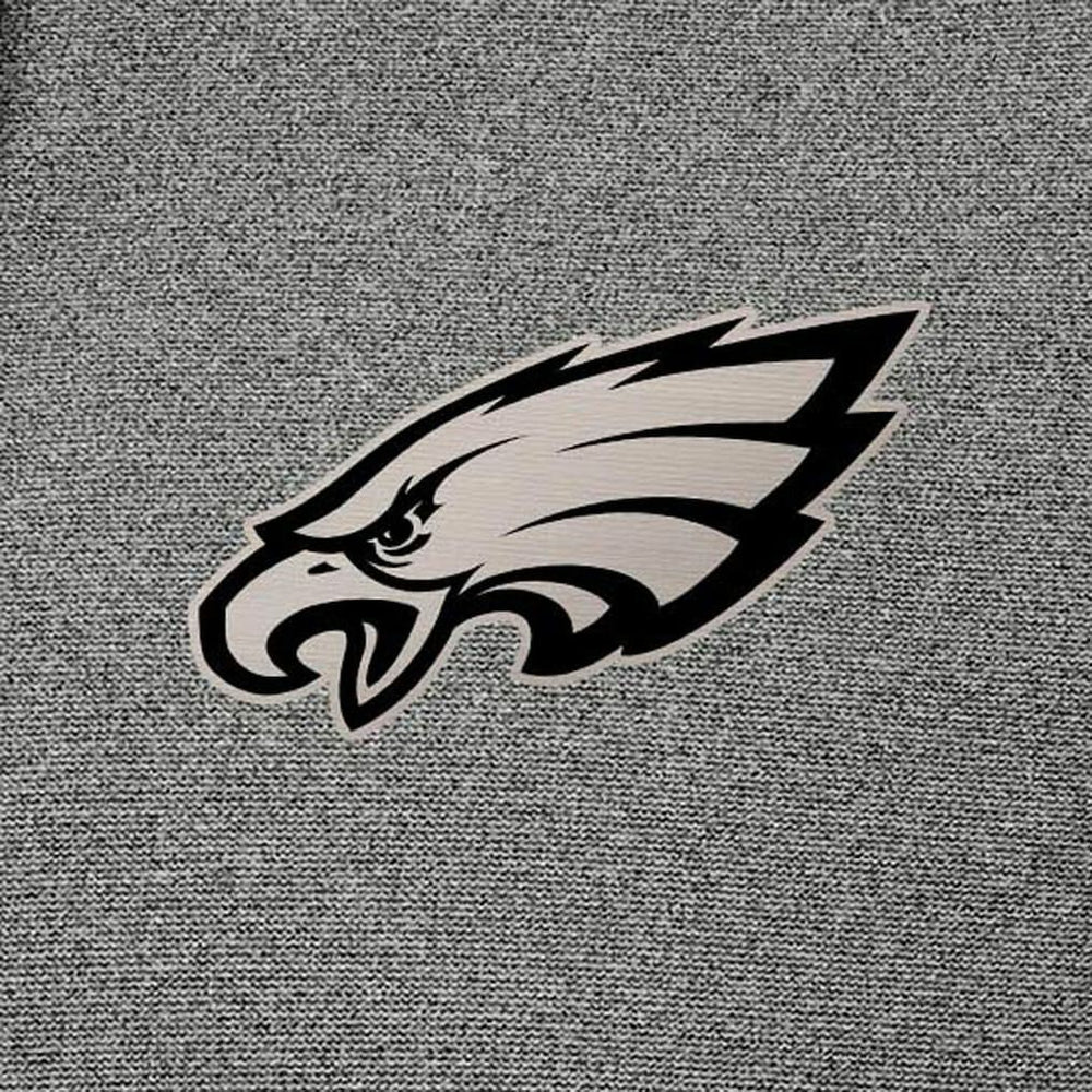 Philadelphia Eagles Antigua Effortless Full-Zip Hoodie Jacket - Heather Black Hoodies