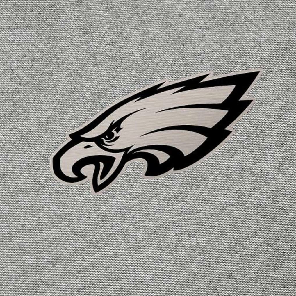 Philadelphia Eagles Antigua Subtle Quarter-Zip Sweatshirt - Heather Gray Sweatshirts