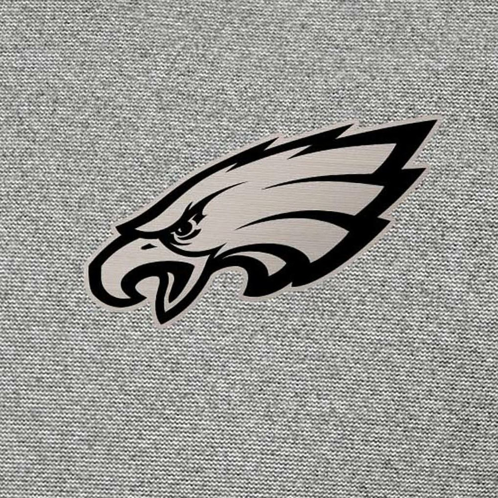 Philadelphia Eagles Antigua Subtle Quarter-Zip Sweatshirt - Heather Gray Sweatshirts