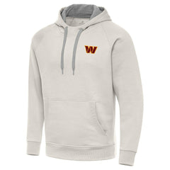 Washington Commanders Antigua Victory Raglan Pullover Hoodie - Cream Hoodies