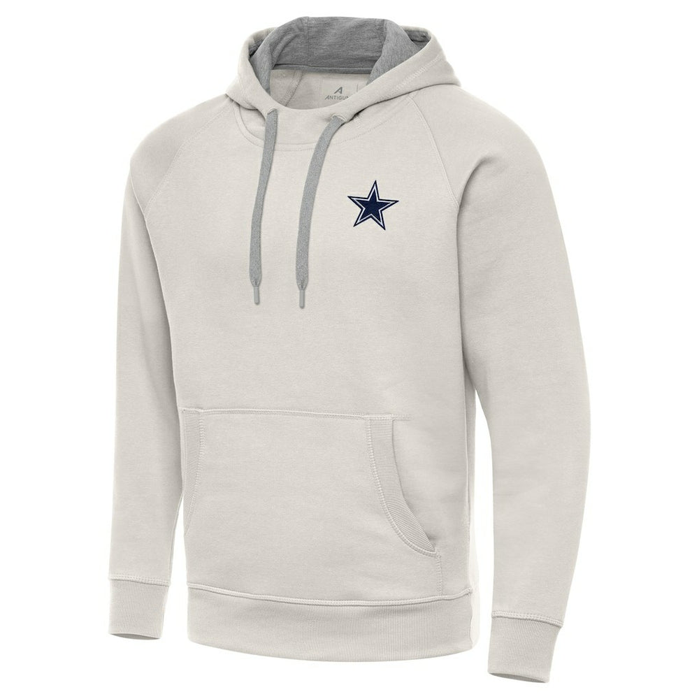 Dallas Cowboys Antigua Victory Raglan Pullover Hoodie - Cream Hoodies