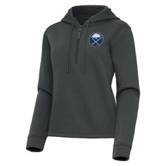 Buffalo Sabres Antigua Women's Contemporary Quarter-Zip Hoodie - Pewter | US 202370515