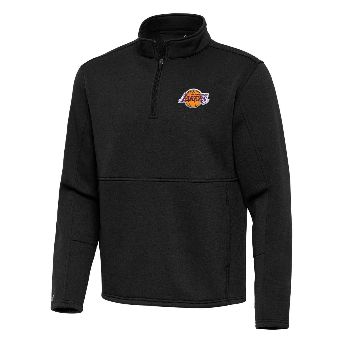 Los Angeles Lakers Antigua Twist Quarter-Zip Pullover Top - Black