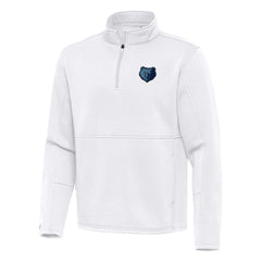 Memphis Grizzlies Antigua Twist Quarter-Zip Pullover Top - White outlet