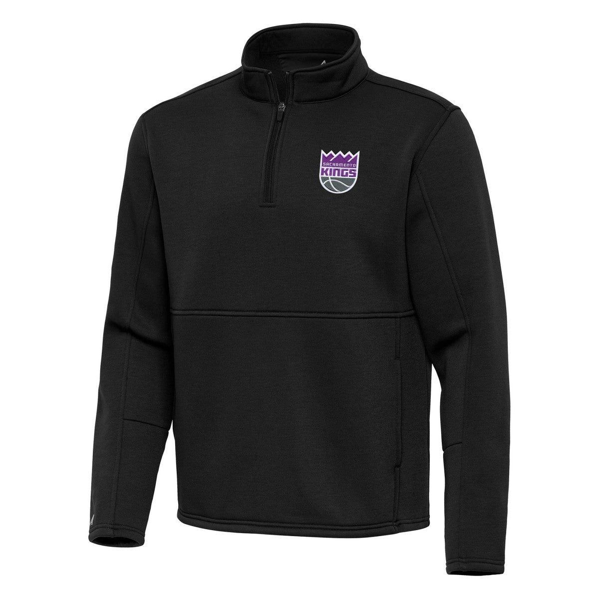 Sacramento Kings Antigua Twist Quarter-Zip Pullover Top - Black