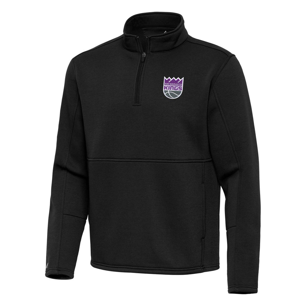 Sacramento Kings Antigua Twist Quarter-Zip Pullover Top - Black