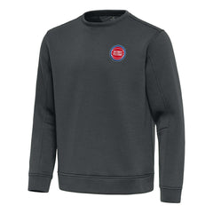 Detroit Pistons Antigua Relevant Pullover Sweatshirt Pewter