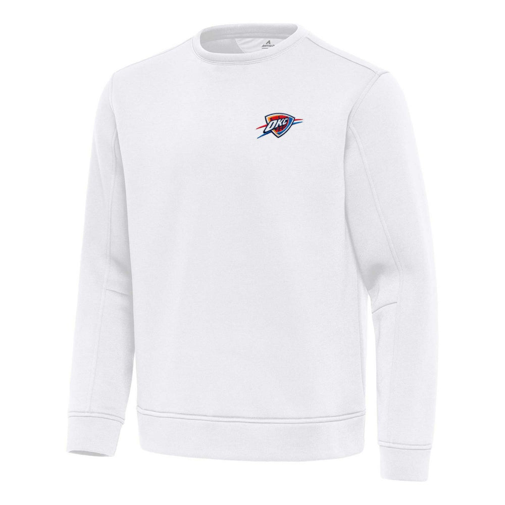 Oklahoma City Thunder Antigua Relevant Pullover Sweatshirt White