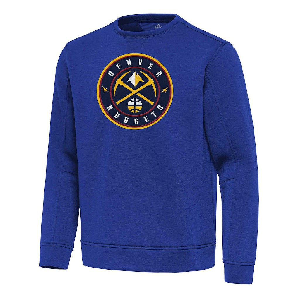Denver Nuggets Antigua Relevant Pullover Sweatshirt Blue